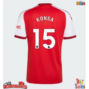 Arsenal Ezri Konsa #15 Replica Home Stadium Shirt 2026-27 Short Sleeve